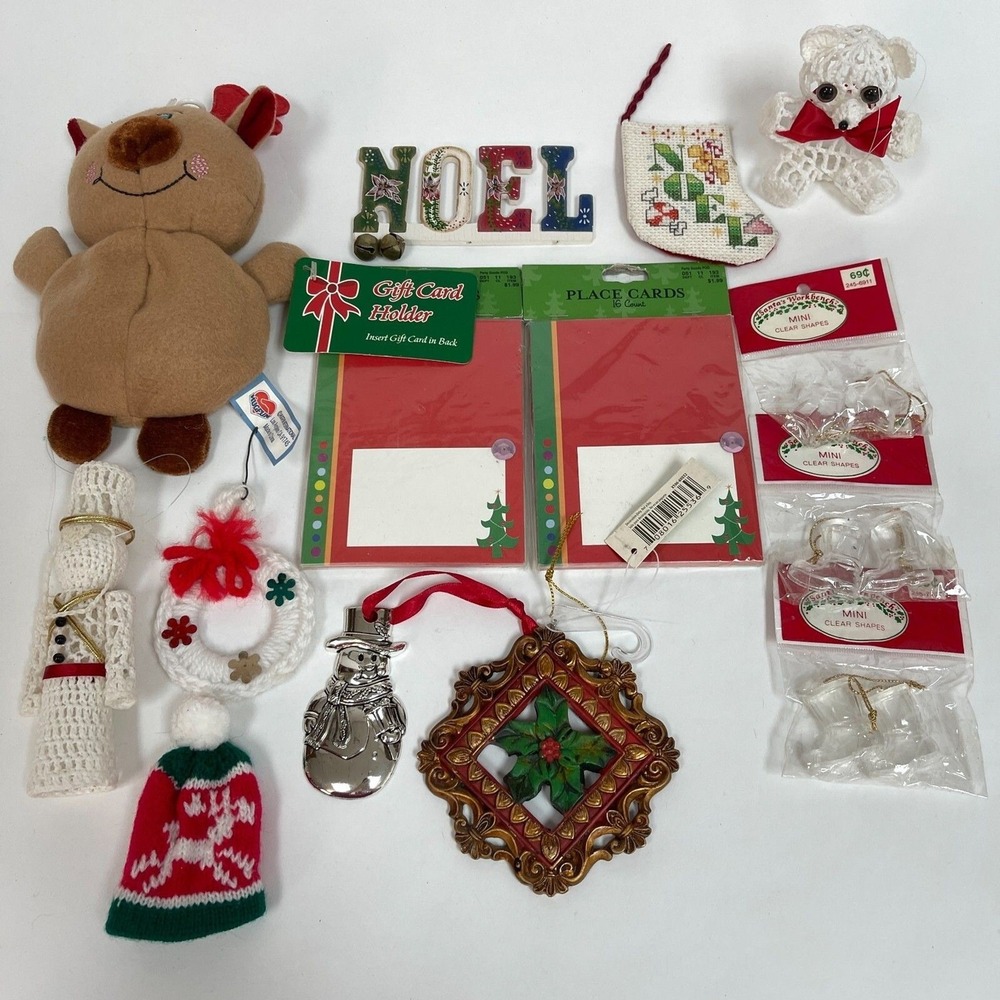 Variety of Place‎ Cards Gift Card Holder Christmas Tree Ornaments Lot of 14